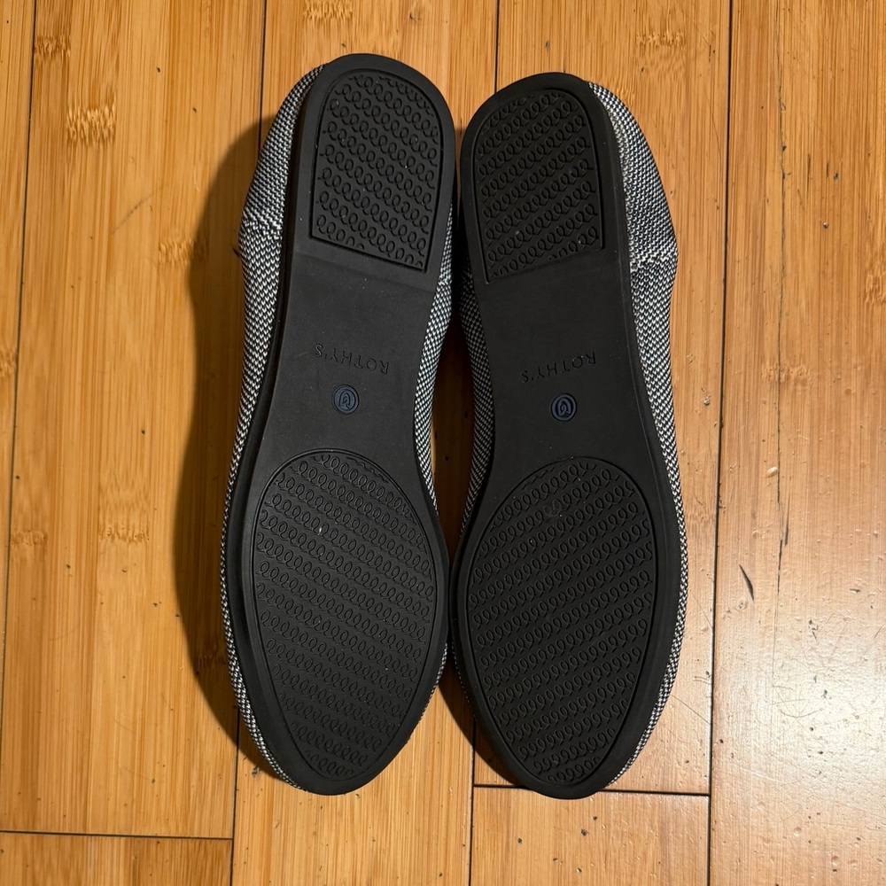 Rothy’s RETIRED The Flat in Cloud Grey Birdseye Size 10 - Picture 12 of 13